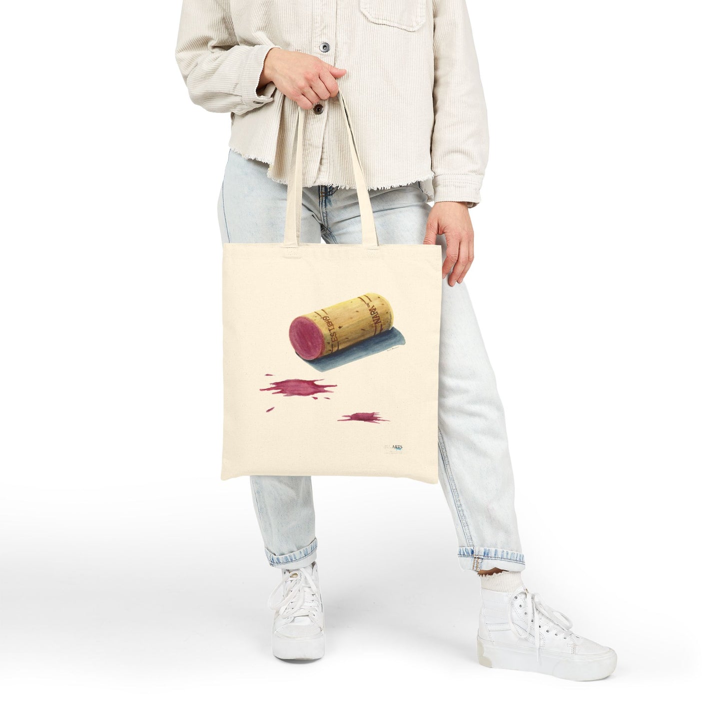 Canvas Tote 100% Cotton - Napa Wine Cork - Wine Moments Series