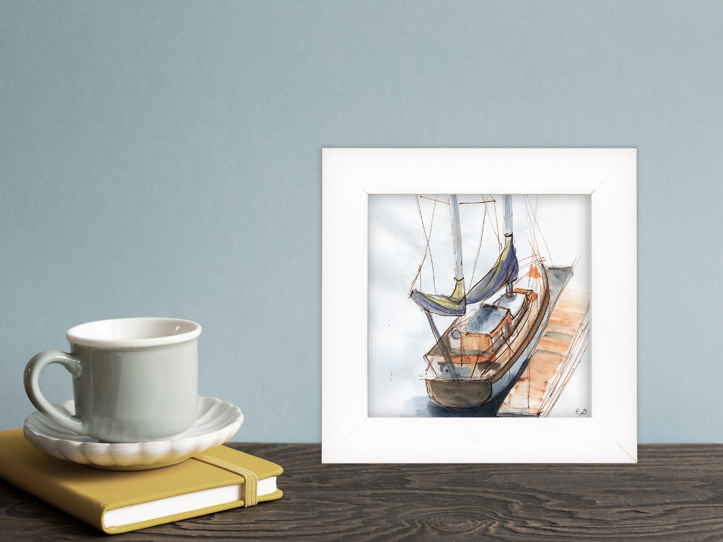 San Francisco Boat - Framed Fine Art Print