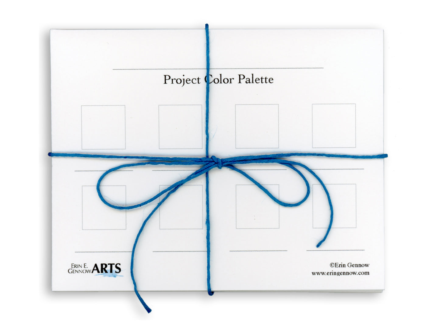 Watercolor Project Color Palette Swatch Cards