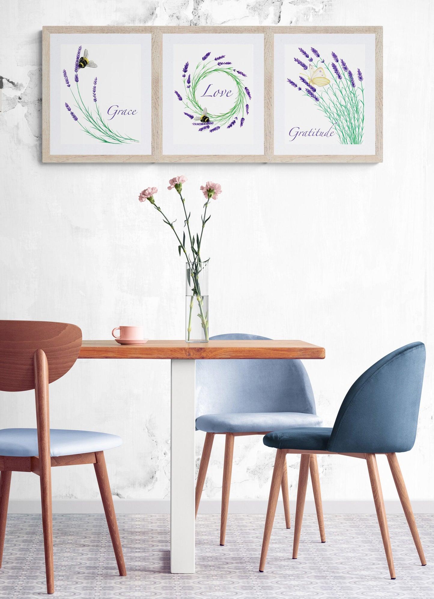 Lavender Grace with Bee - Fine Art Print - The Lavender Series