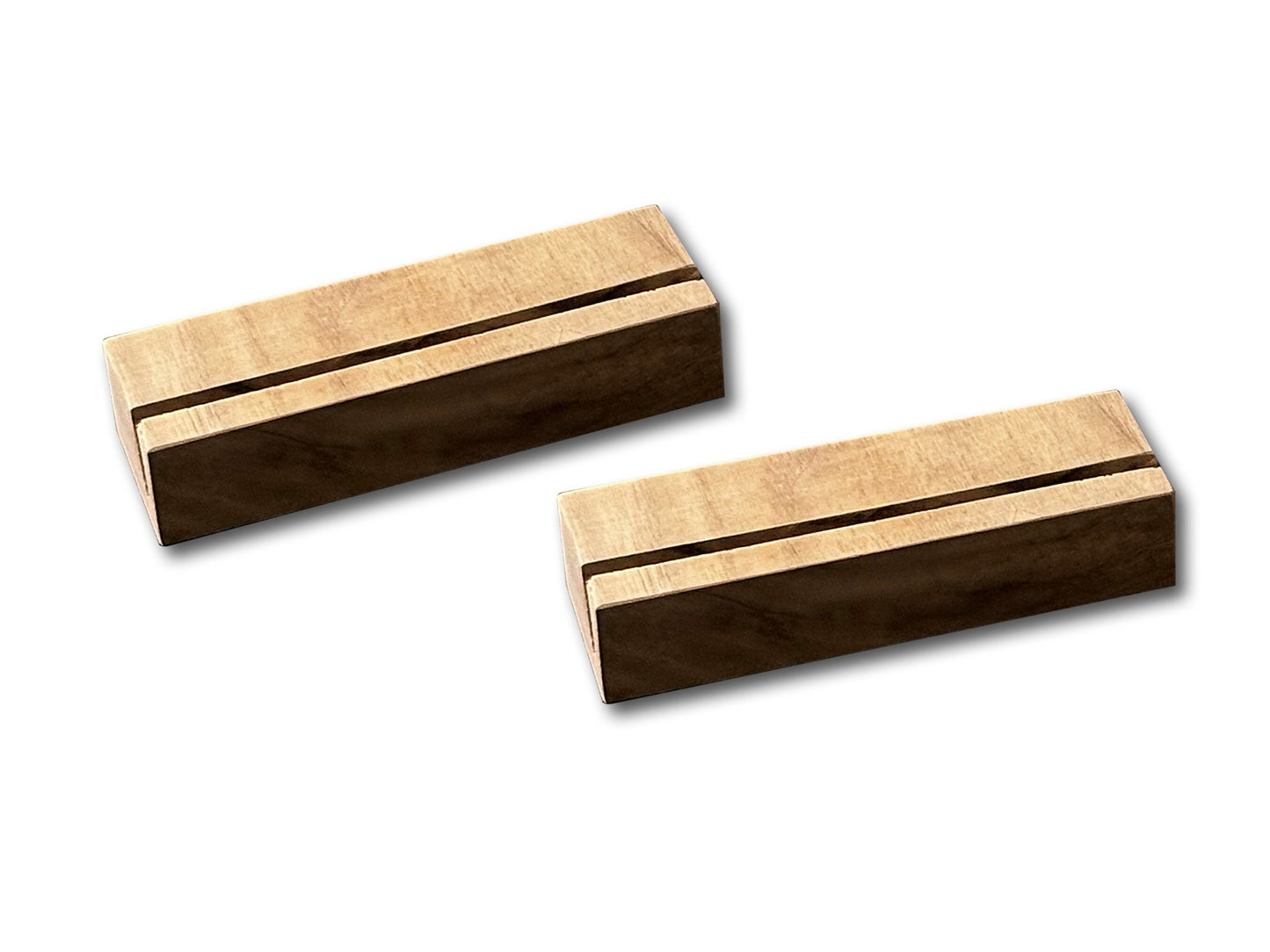 Artwork Display Stands - Perfect for Displaying Greeting Cards or Small Works of Art / Small Prints - Available in Walnut and Maple