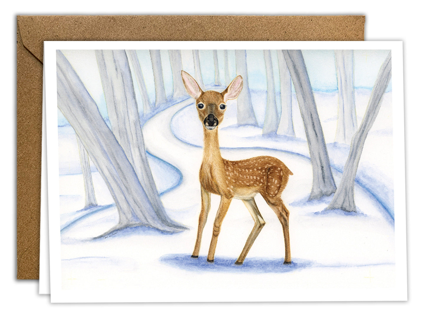 Winter Woodland Animals - Greeting Card Set of 8