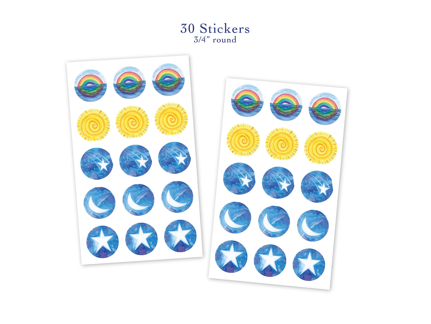 Gift Card Enclosures with Stickers - The Sky Series
