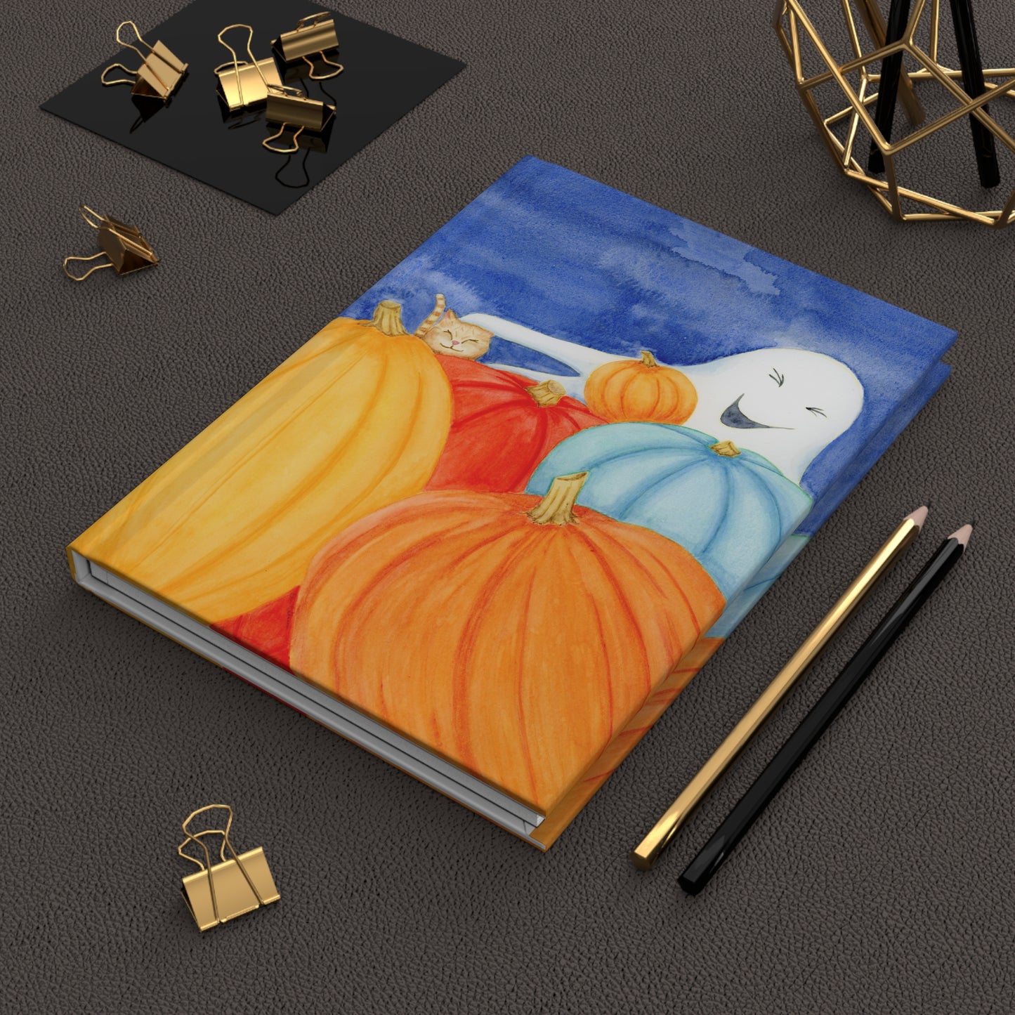 Ghost with Rainbow Hardcover Journal