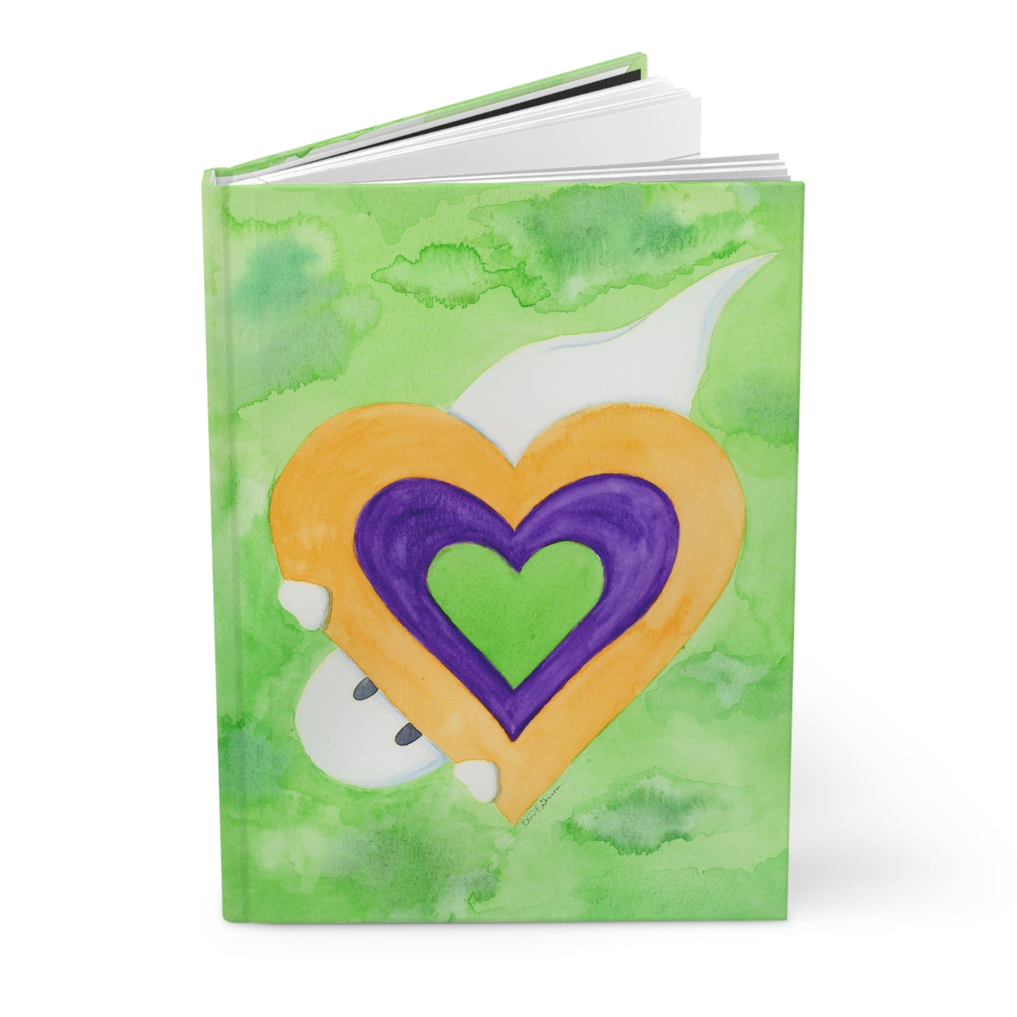 Ghost with Heart Hardcover Journal