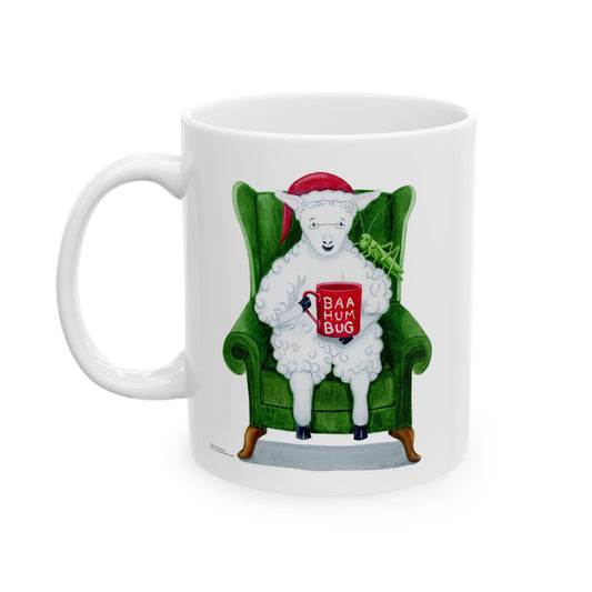 Ceramic Mug - Christmas Holiday Mug - Baa Humbug from the Sheep Series