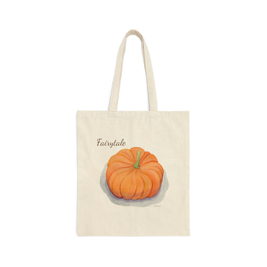 Canvas Tote 100% Cotton - Fairytale Pumpkin - The Pumpkin Series