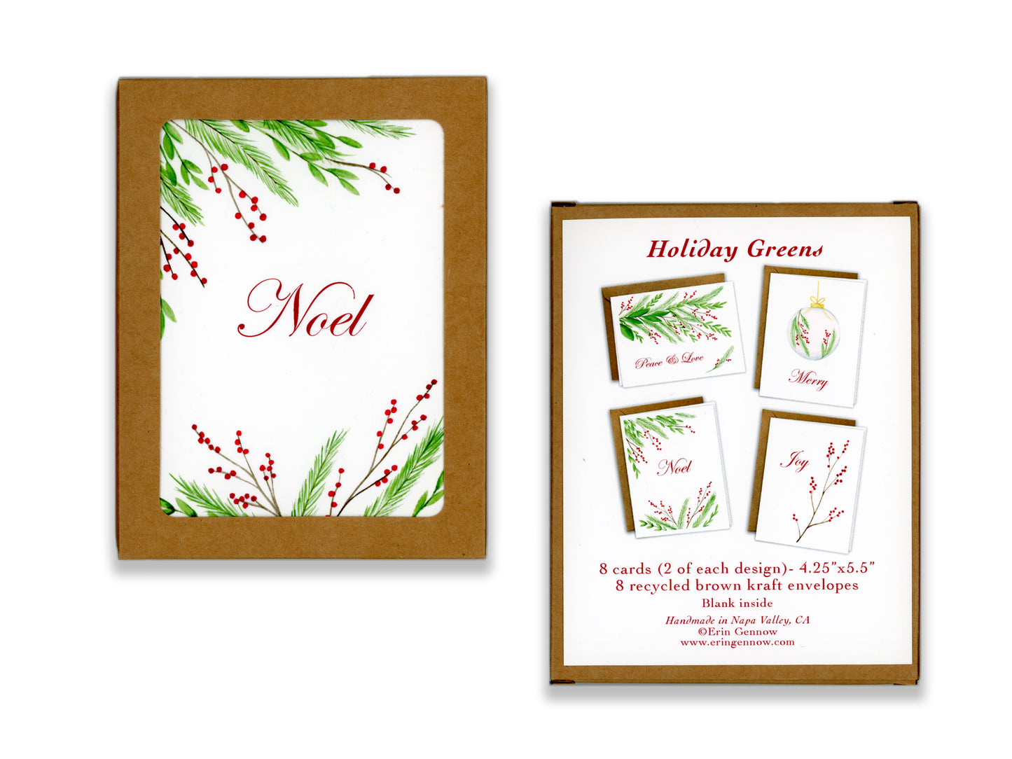 The Christmas Greens Series - Holiday Greeting Card Set, additional view