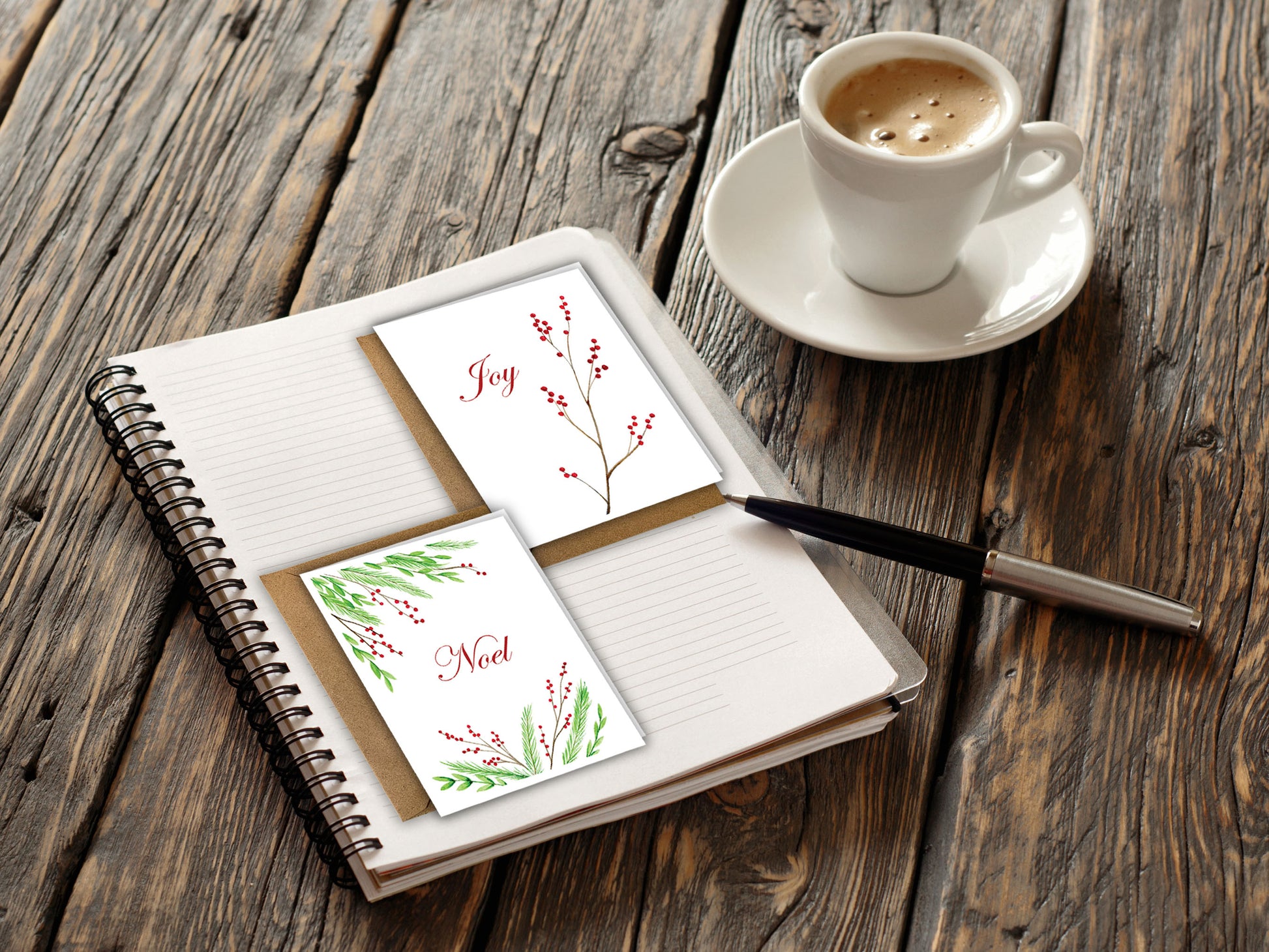 The Christmas Greens Series - Holiday Greeting Card Set, additional view