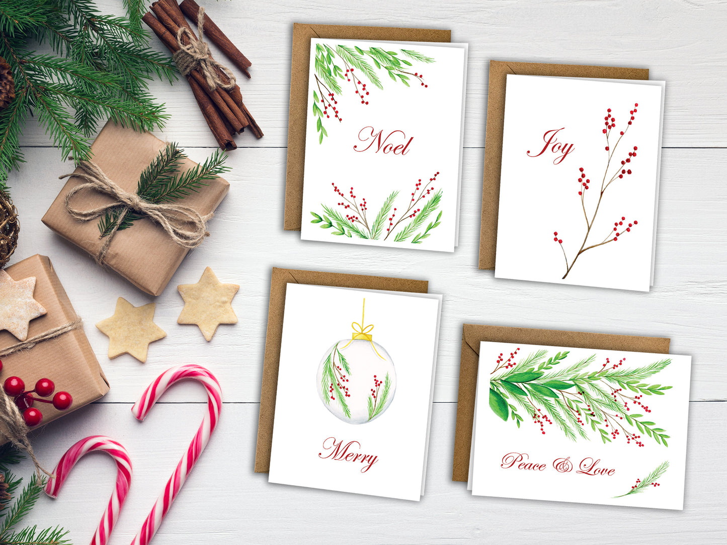 The Christmas Greens Series - Holiday Greeting Card Set, additional view