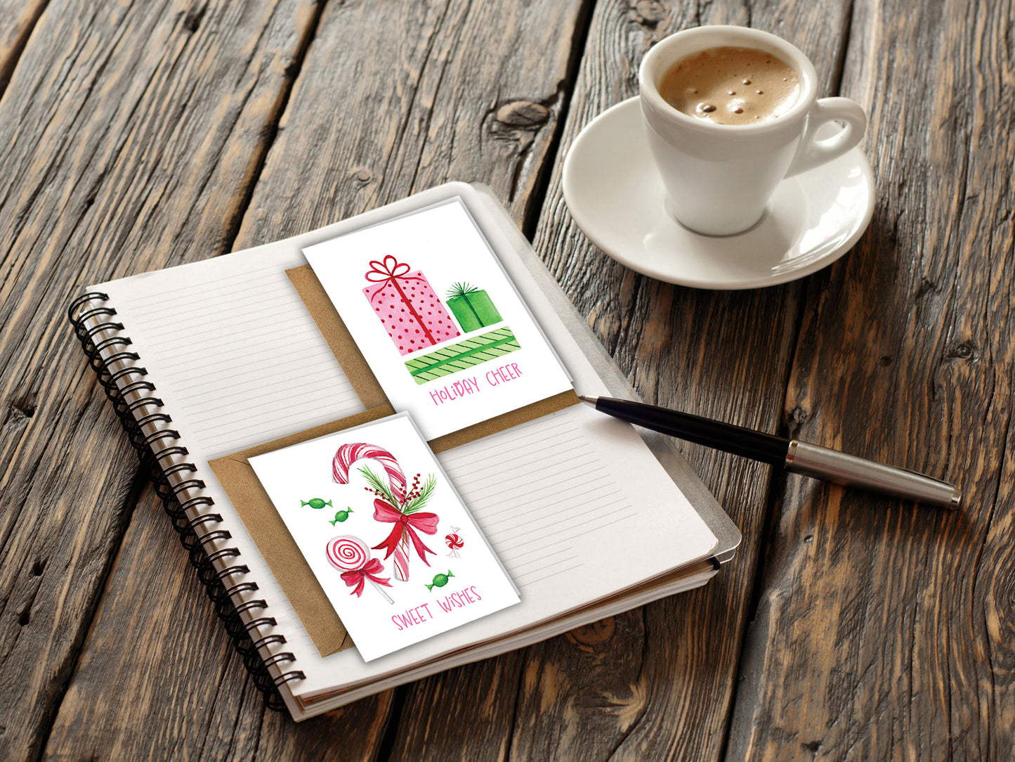 The Christmas Cheer Series - Holiday Greeting Card Set, additional view