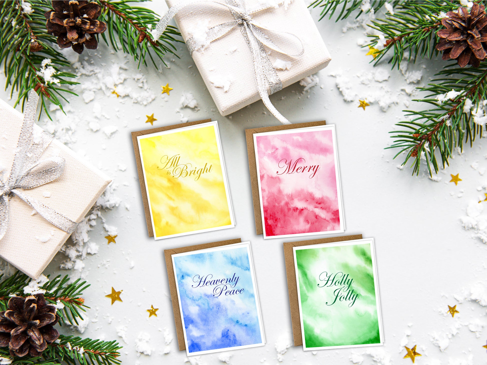 The Holiday Carols Series - Christmas Greeting Card Set