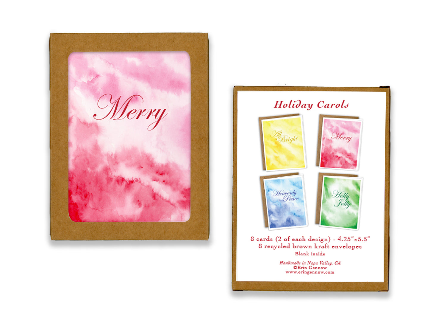 The Holiday Carols Series - Christmas Greeting Card Set, additional view