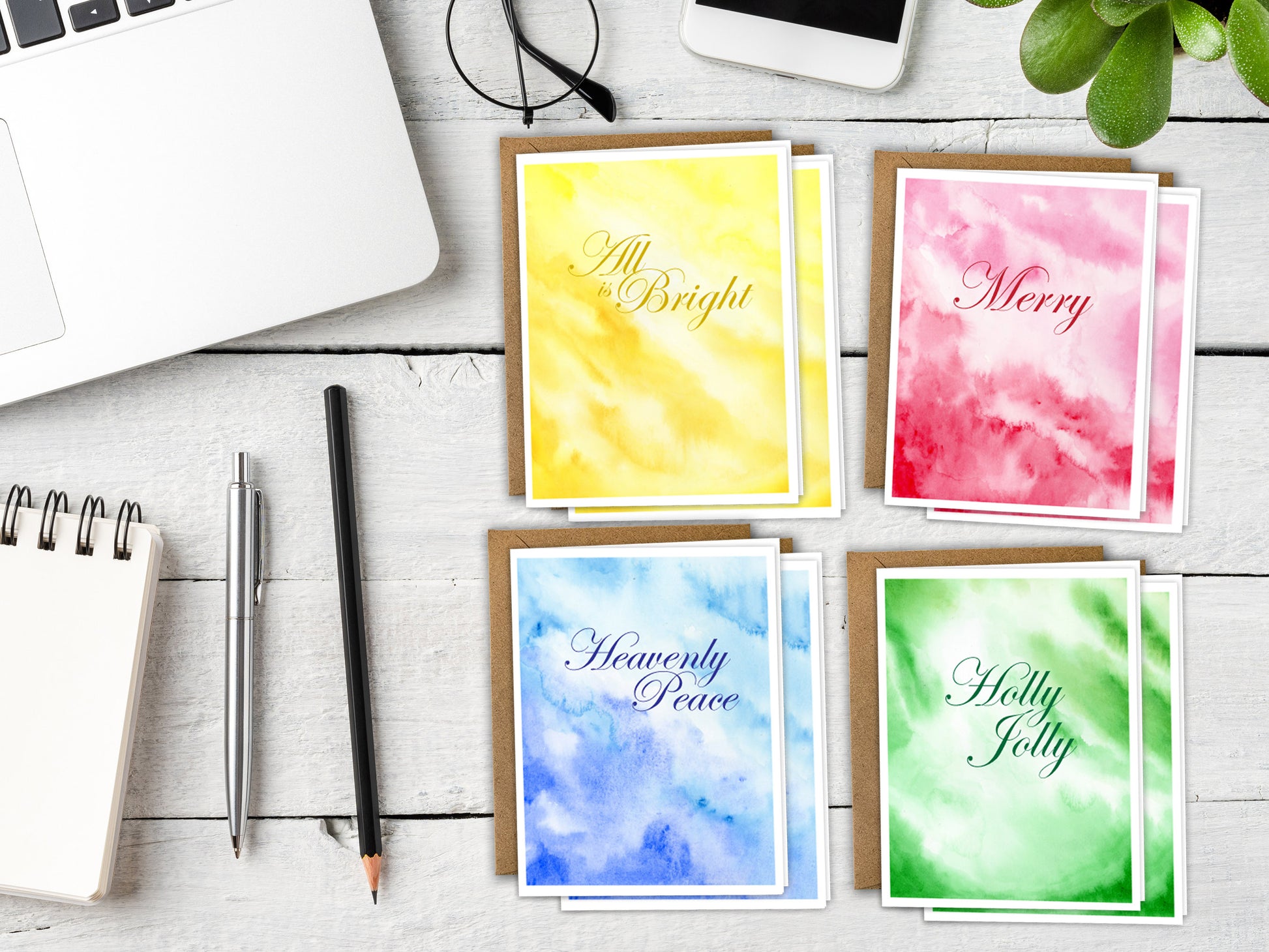 The Holiday Carols Series - Christmas Greeting Card Set, additional view