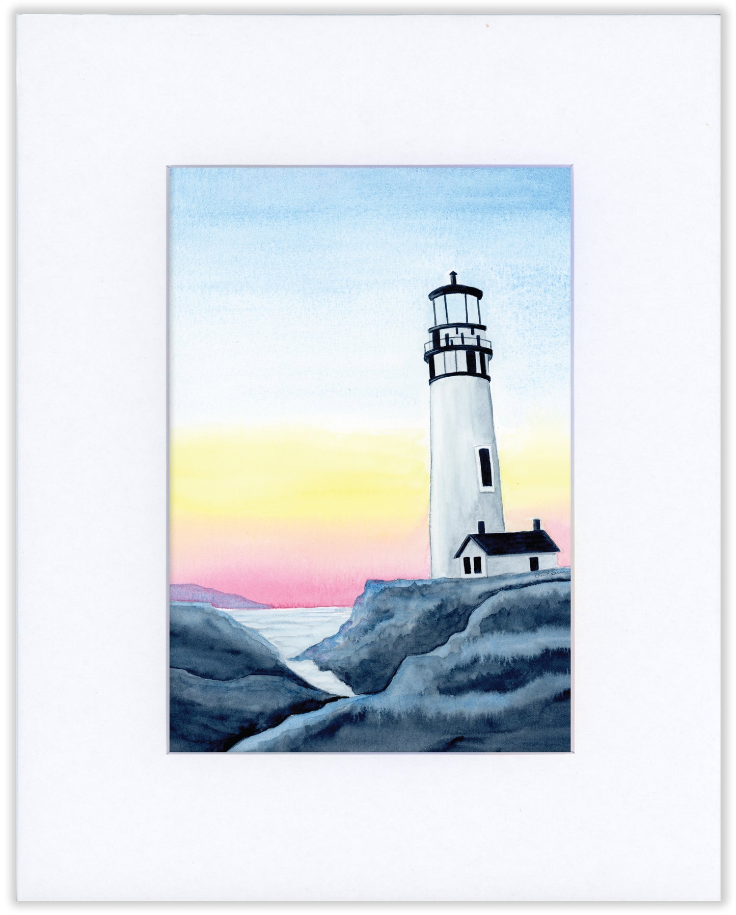 Lighthouse at Sunset - Fine Art Print - The Lighthouse Series