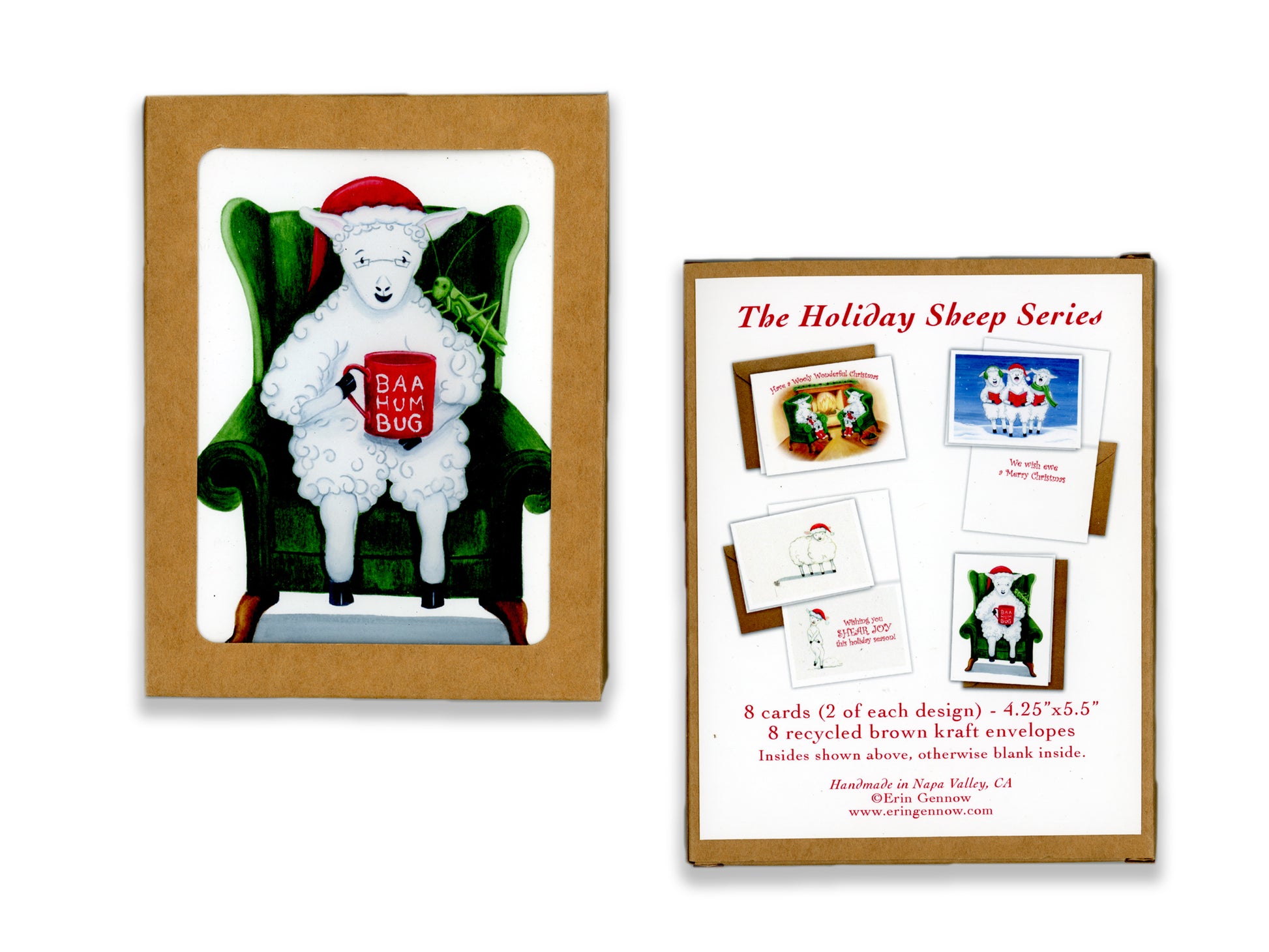 The Christmas Sheep Series - Holiday Greeting Card Set, additional view
