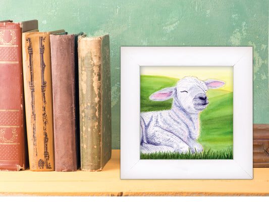 Spring Lamb - Framed Fine Art Print - The Spring Series