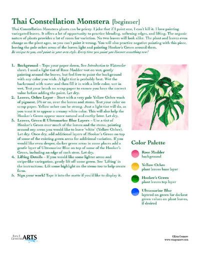 Beautiful Botanicals Watercolor Template Kit