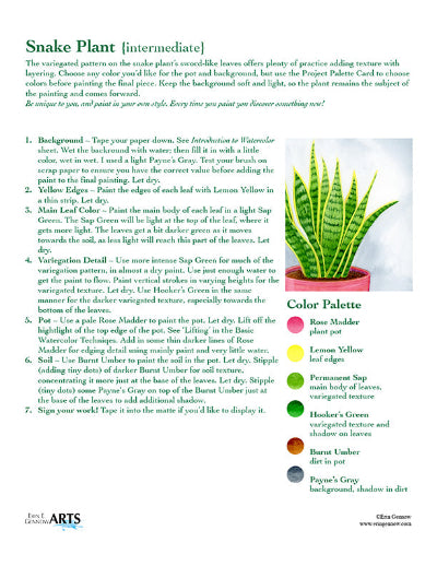 Beautiful Botanicals Watercolor Template Kit