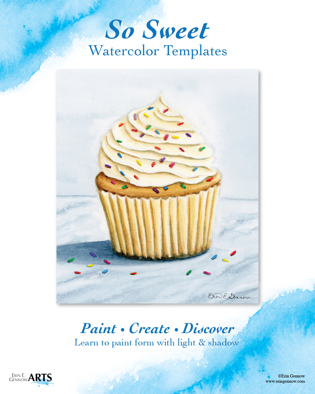So Sweet Watercolor Template Kit