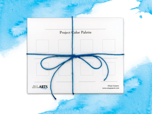 Watercolor Project Color Palette Swatch Cards