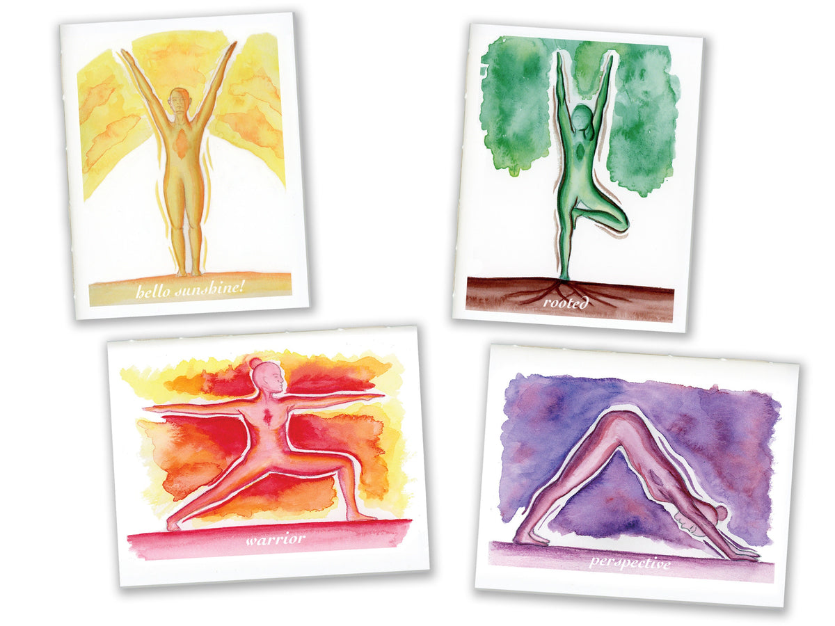 4 Small Journals - The Yoga Series
