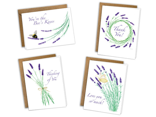 The Lavender Series - Greeting Card Set of 8