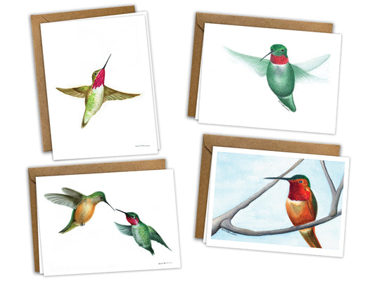 The Hummingbird Series - Greeting Card Set of 8