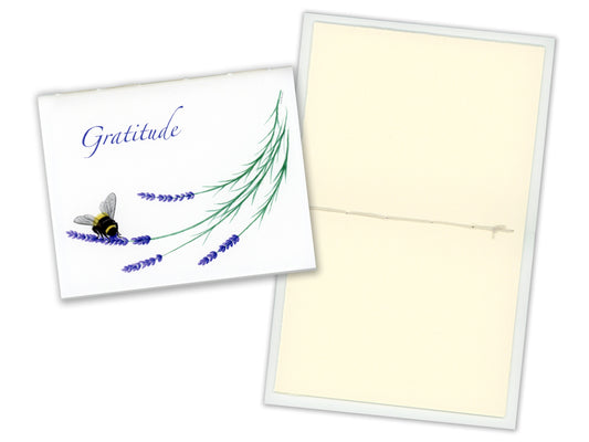 1 Small Journal - The Lavender Series - Gratitude with Bee