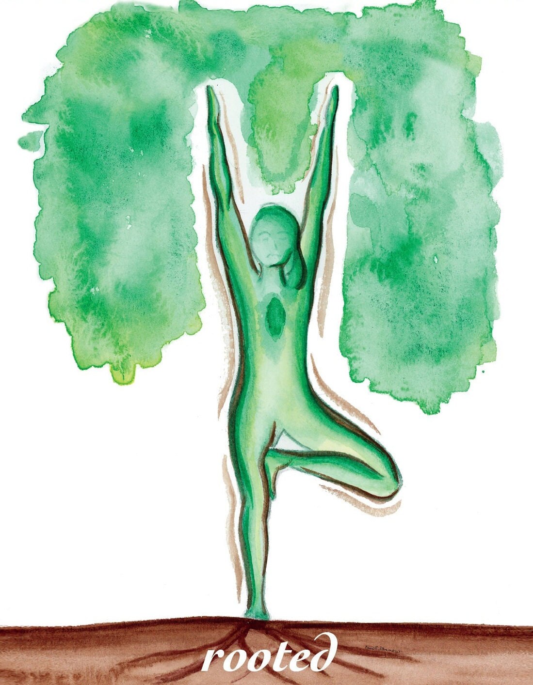 Rooted - Fine Art Print - The Yoga Series