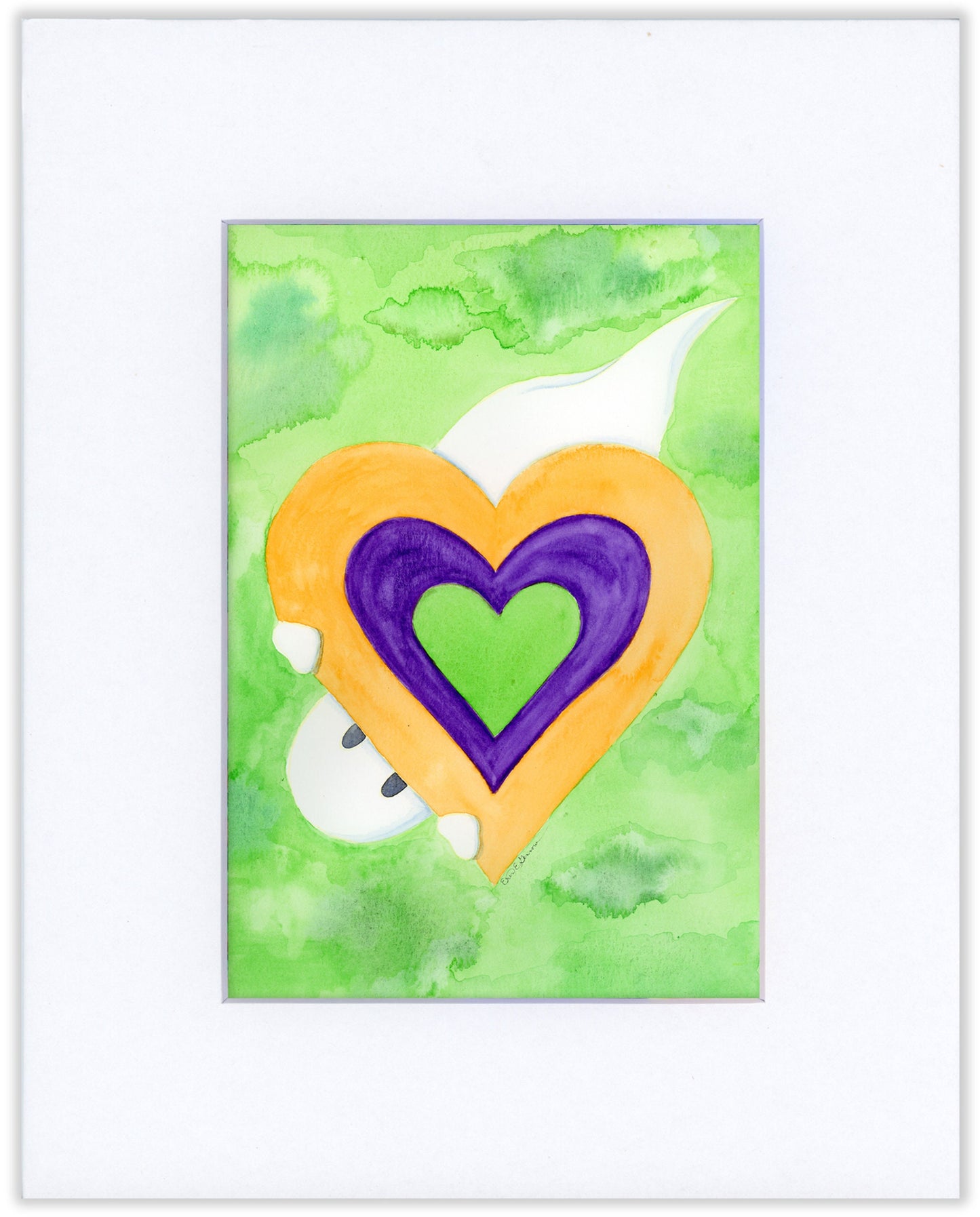 Ghost with Heart - Halloween Fine Art Print