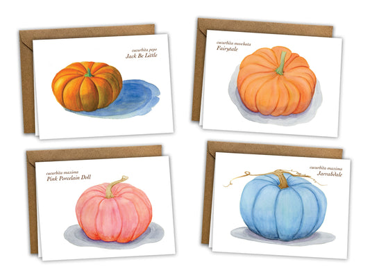 The Pumpkin Series - Autumn Greeting Card Set of 8