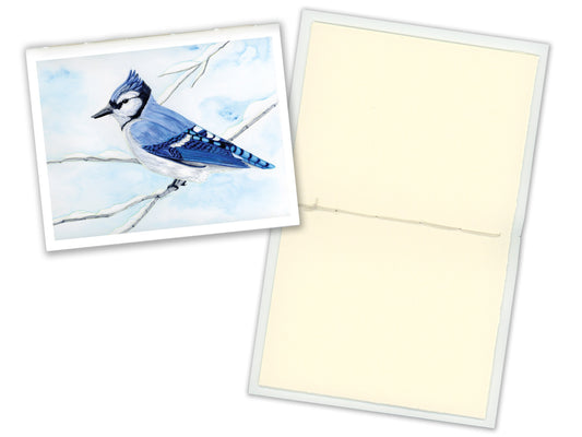 1 Small Journal - Winter Woodland Animals - Blue Jay