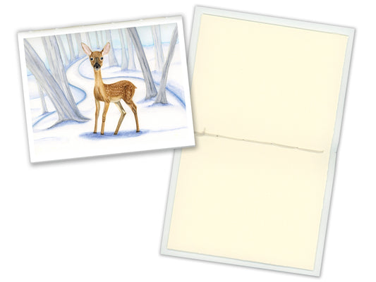 1 Small Journal - Winter Woodland Animals - Fawn