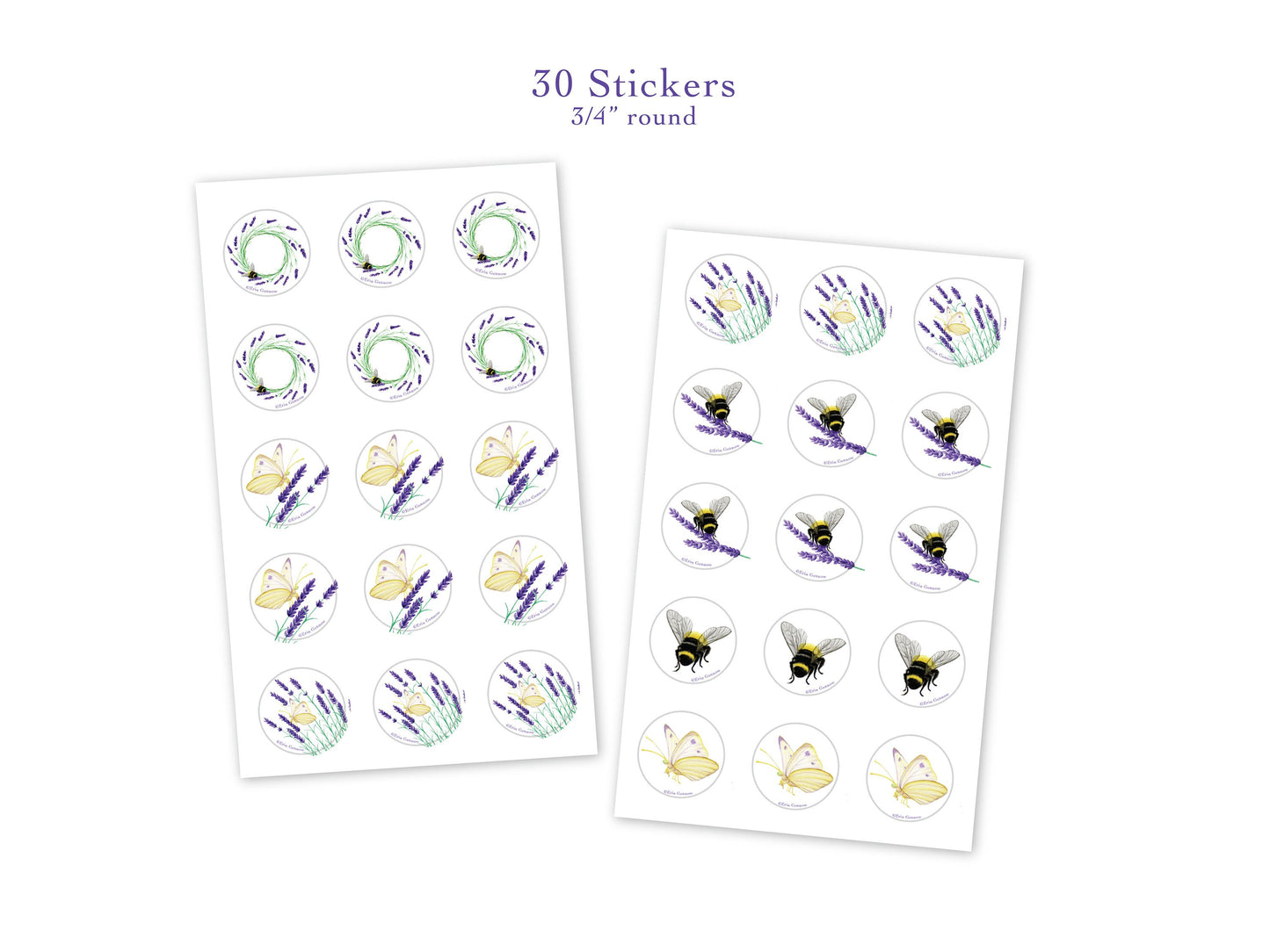 Gift Card Enclosures with Stickers - The Lavender Series