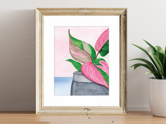 Pink Princess Philodendron - Fine Art Print - Home Botanicals Series